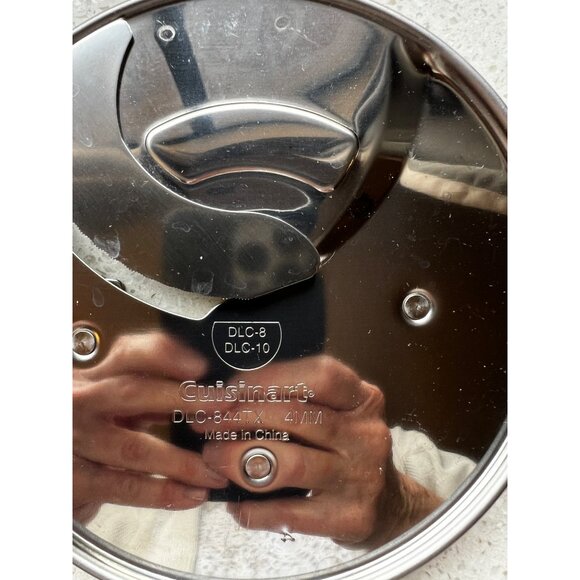 Cuisinart Disc Holder With 3 Stainless Steel Blades & Locking Base DLC 8 & 10 - Picture 9 of 12